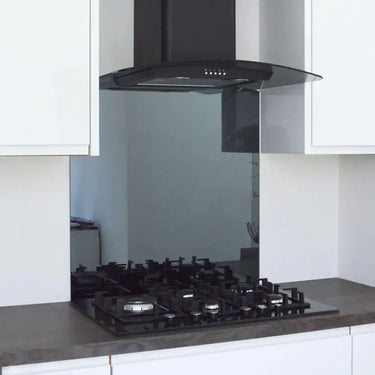 Grey Toughened Mirror Splashback - DIY - CreoGlass®