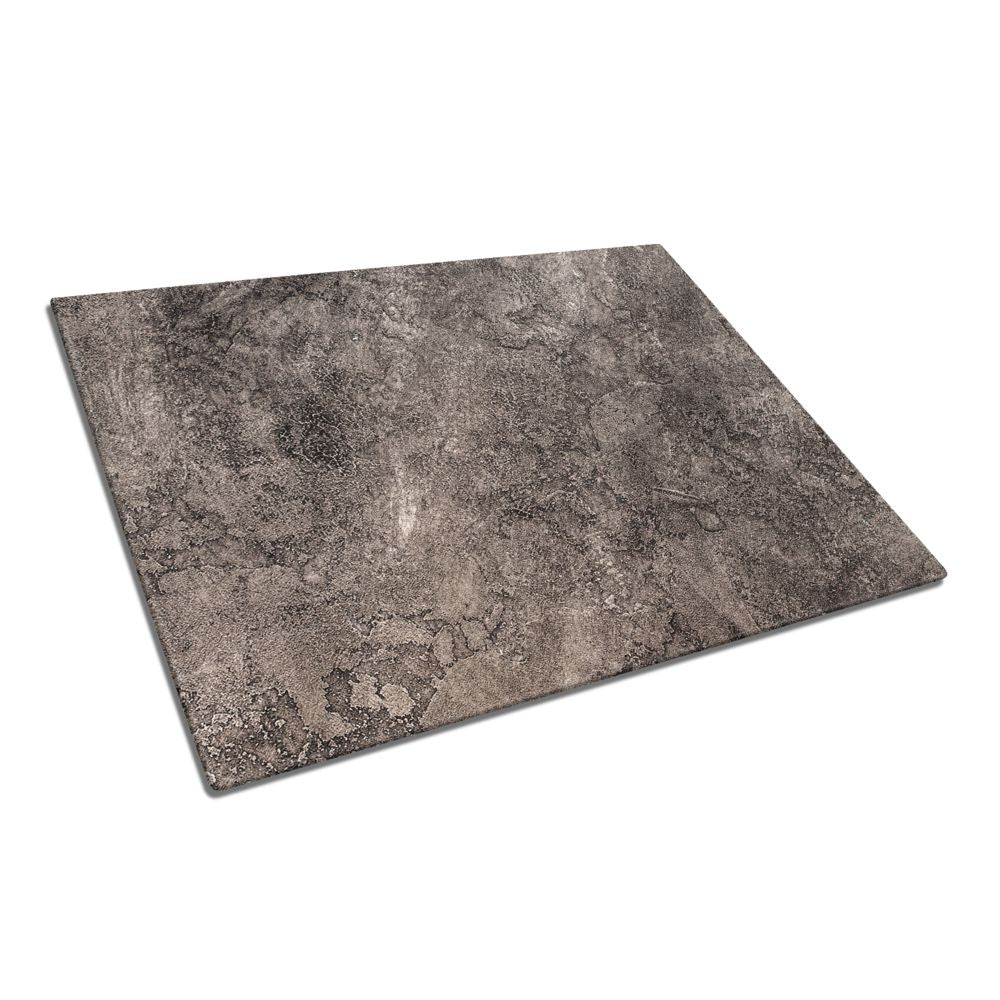 Grey Wall Texture Glass Chopping Board and Worktop - CreoGlass®