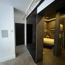 Midnight Black – Single Sliding Glass Door – Frameless - CreoGlass®