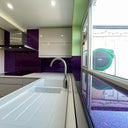 100% Luxury - Purple Haze Splashback - Bespoke - CreoGlass®