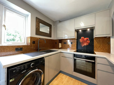 Deep Bronze - Mica Splashback - Bespoke - CreoGlass®