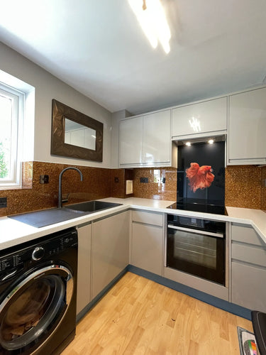 Deep Bronze - Mica Splashback - Bespoke - CreoGlass®