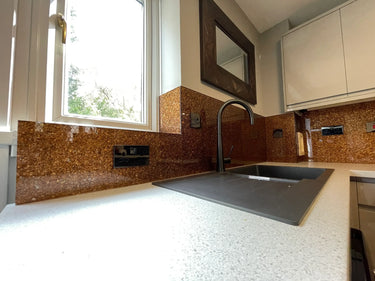 Deep Bronze - Mica Splashback - Bespoke - CreoGlass®