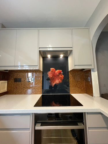 Deep Bronze - Mica Splashback - Bespoke - CreoGlass®