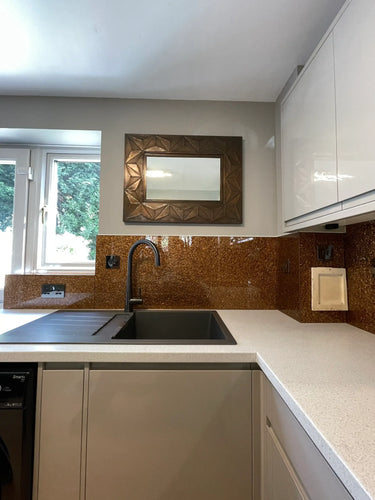 Deep Bronze - Mica Splashback - Bespoke - CreoGlass®