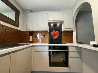 Deep Bronze - Mica Splashback - Bespoke - CreoGlass®