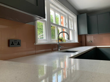 Copper Lustre - Metallic Splashback - Bespoke - CreoGlass®