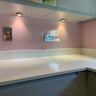 Powder Pink Colour Glass Splashback – Bespoke - CreoGlass®