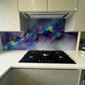 Radiant Rift – Abstract Printed Splashback – Bespoke - CreoGlass®