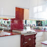 100% Luxury Crimson Sparkle 10mm Glass Worktop - CreoGlass®