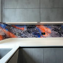Quantum Flare – Abstract Printed Splashback – Bespoke - CreoGlass®