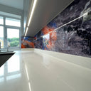 Quantum Flare – Abstract Printed Splashback – Bespoke - CreoGlass®