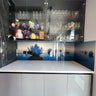 Lotus Bloom Printed Glass Splashback – Bespoke - CreoGlass®
