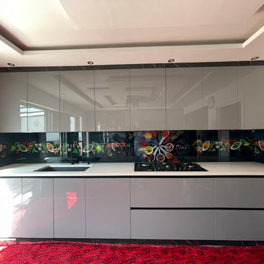 Spice & Veggie Printed Glass Splashback – Bespoke - CreoGlass®