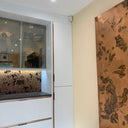 Amber and Black Marble - Textured Splashback - Bespoke - CreoGlass®