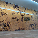 Amber and Black Marble - Textured Splashback - Bespoke - CreoGlass®