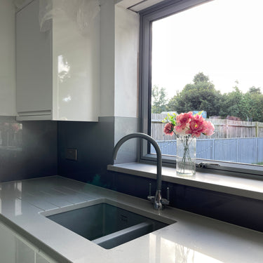 Black to Grey - Gradient Splashback - Bespoke - CreoGlass®