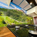 Mountain View – Printed Glass Splashback – Bespoke - CreoGlass®