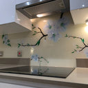 Blossom Branch – Printed Glass Splashback – Bespoke - CreoGlass®