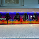 Tropical Sunset – Printed Glass Splashback – Bespoke - CreoGlass®