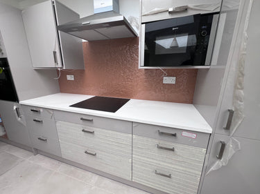 Deep Rose Slate - Kiln Splashback - Bespoke - CreoGlass®