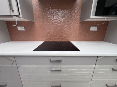 Deep Rose Slate - Kiln Splashback - Bespoke - CreoGlass®