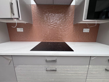 Deep Rose Slate - Kiln Splashback - Bespoke - CreoGlass®