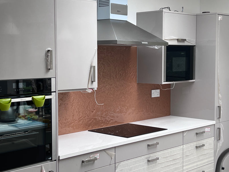 Deep Rose Slate - Kiln Splashback - Bespoke - CreoGlass®