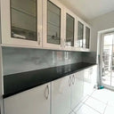 Silver - White Opera Splashback - Bespoke - CreoGlass®