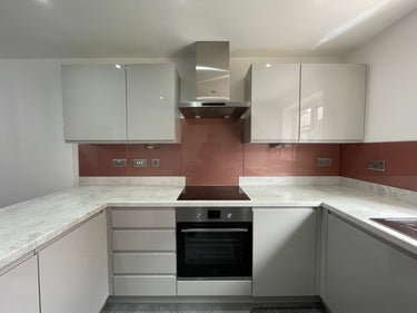 Deep Rose - Metallic Splashback - Bespoke - CreoGlass®