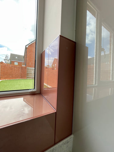 Deep Rose - Metallic Splashback - Bespoke - CreoGlass®