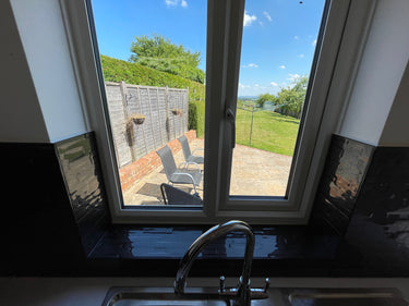 Black Slate - Kiln Splashback - Bespoke - CreoGlass®