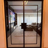 Luxe Line – Double Hinged Glass Door with Knob and Frame – internal steel and glass door, photo 2