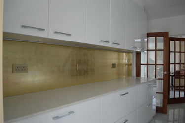 Champagne Gold - Italian Splashback - Bespoke - CreoGlass®