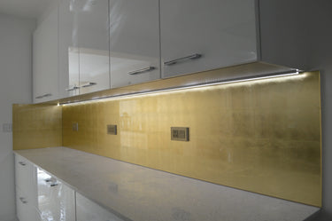 Champagne Gold - Italian Splashback - Bespoke - CreoGlass®