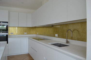 Champagne Gold - Italian Splashback - Bespoke - CreoGlass®