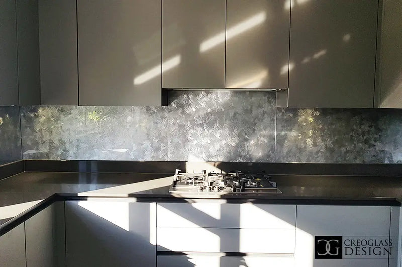 Silver Veil - Italian Splashback - Bespoke - CreoGlass®