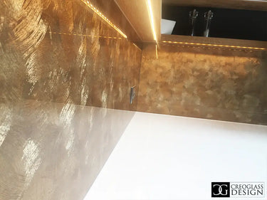 Golden Veil - Italian Splashback - Bespoke - CreoGlass®