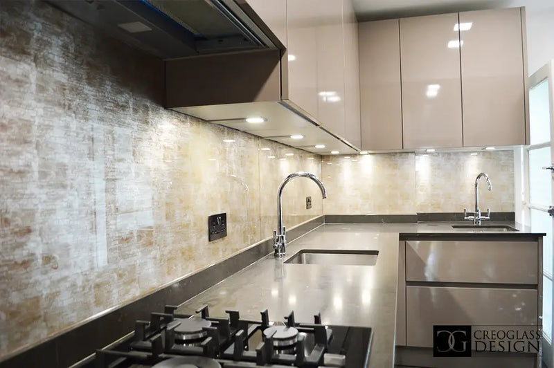 Golden Siena - Italian Splashback - Bespoke - CreoGlass®