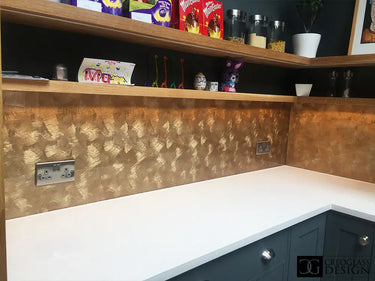 Golden Veil - Italian Splashback - Bespoke - CreoGlass®