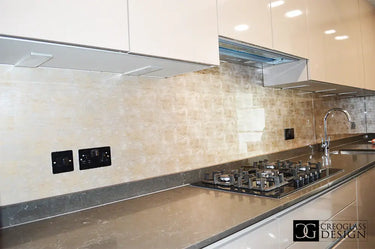 Golden Siena - Italian Splashback - Bespoke - CreoGlass®