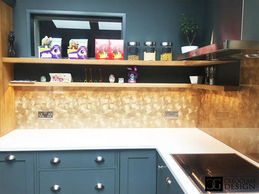 Golden Veil - Italian Splashback - Bespoke - CreoGlass®