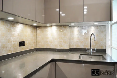 Golden Siena - Italian Splashback - Bespoke - CreoGlass®