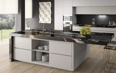 Black Gold 10mm Orin Granite Worktop - CreoGlass®