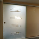 Linear Frost - Single Sliding Glass Door - Frameless - CreoGlass®