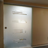 Linear Frost - Single Sliding Glass Door - Frameless - CreoGlass®