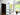 Modern interior with frosted glass hinged door, black frame console table, abstract yellow artwork, and large window