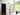 Modern interior with frosted glass hinged door, black frame console table, abstract yellow artwork, and large window