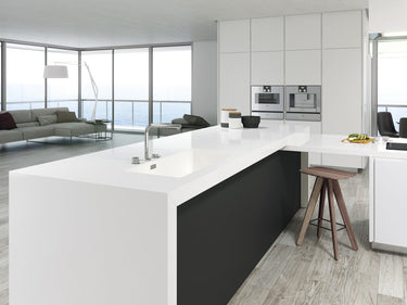 Classic White 10mm Porcelain Worktop - CreoGlass®