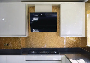 Deep Gold - Mica Splashback - Bespoke - CreoGlass®